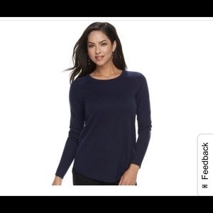 APT. 9 metallic crewneck sweater